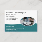 Medical Lab Testing Services Modern Visitekaartje (Voorkant)