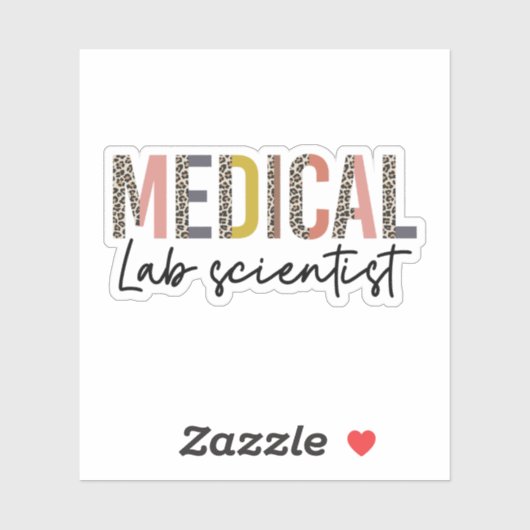 Medical Laboratory Scientist MLS Gift Sticker (Vel)