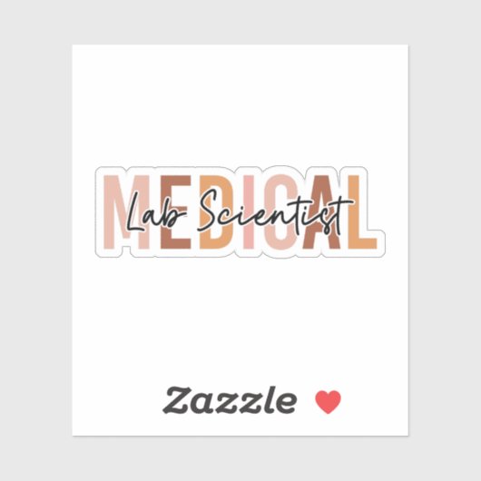 Medical Laboratory Scientist MLS Gift Sticker (Vel)