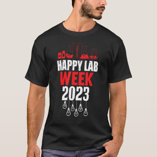 Medical Laboratory Technician Lab Week 2023 Techno T-shirt (Voorkant)