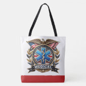 Medical Logo Large Monogram SEE BACK! Tote Bag (Voorkant)