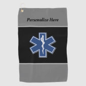 Medical LogoGolf Towel voor noodgevallen Golfhanddoek (Voorkant)