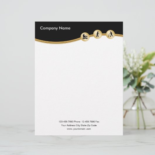 Medical Mobility Theme Letterhead Gepersonaliseerd Briefhoofd (Staand voorkant)