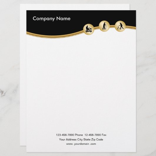 Medical Mobility Theme Letterhead Gepersonaliseerd Briefhoofd (Voorkant / Achterkant)