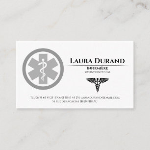 Medical Nurse Business Cards Visitekaartje