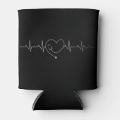 Medical Nursing Heart Stethoscoop Heartbeat Medica Blikjeskoeler (Voorkant)