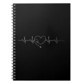 Medical Nursing Heart Stethoscoop Heartbeat Medica Notitieboek (Voorkant)