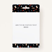 Medical Pattern Registered Nurse Healthcare Logo Badge (Achterkant)