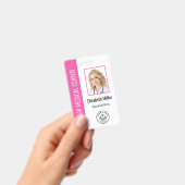 Medical Professional Aangepaste foto- en tekstroze Badge (Handheld)