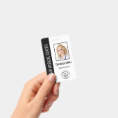 Medical Professional Aangepaste foto- en tekstzwar Badge (Handheld)