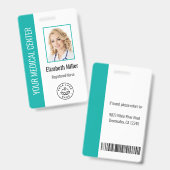 Medical Professional Aangepaste foto's en tekst Bl Badge (Front & Back)