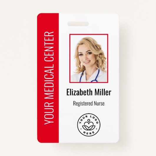 Medical Professional Aangepaste foto's en tekst ro Badge (Voorkant)