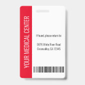 Medical Professional Aangepaste foto's en tekst ro Badge (Back)