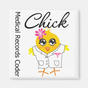 Medical Records Coder Chick Magneet