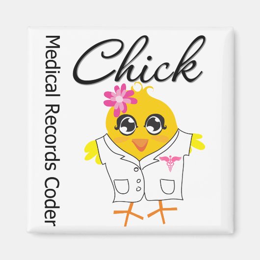 Medical Records Coder Chick Magneet (Voorkant)