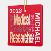Medical Researcher Extraordinaire CUSTOM Keramisch Ornament (Links)