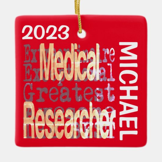 Medical Researcher Extraordinaire CUSTOM Keramisch Ornament (Voorkant)