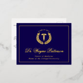 Medical School Afstuderen Aankondiging Briefkaart (Voorkant / Achterkant)