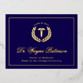 Medical School Afstuderen Aankondiging Briefkaart (Voorkant)