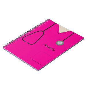 Medical scrubs Hot Pink-laptop Notitieboek