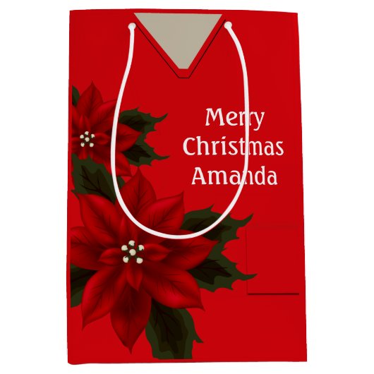 Medical Scrubs met kerstrood MGB Medium Cadeauzakje (Voorkant)
