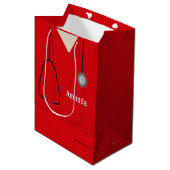 Medical scrubs Red MGB Medium Cadeauzakje (Voorkant Gekanteld)