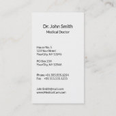 Medical Silver Caduceus Black Gold - Visitekaartje (Achterkant)