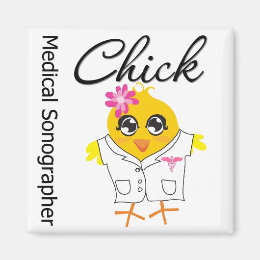Medical Sonographer Chick Magneet (Voorkant)