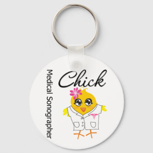 Medical Sonographer Chick Sleutelhanger