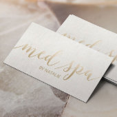 Medical Spa Estheticus Elegant Gold Script Visitekaartje