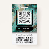 Medical Staff Name Title Logo Nurse Doctor  Badge (Achterkant)