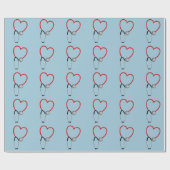 Medical Stethoscoop Gift Wrap Blauw Cadeaupapier (Vlak)