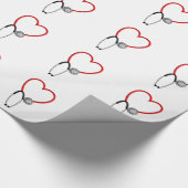 Medical Stethoscoop Gift Wrap Cadeaupapier (Hoek)