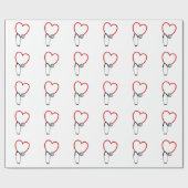Medical Stethoscoop Gift Wrap Cadeaupapier (Vlak)