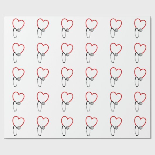 Medical Stethoscoop Gift Wrap Cadeaupapier (Vlak)