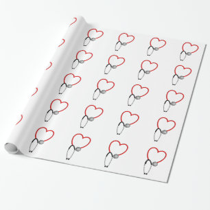 Medical Stethoscoop Gift Wrap Cadeaupapier