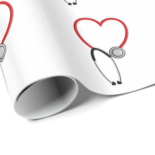 Medical Stethoscoop Gift Wrap Cadeaupapier (Rol Hoek)