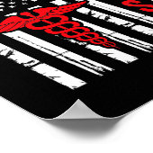 Medical Symbool Caduceus American Flag  Poster (Hoek)