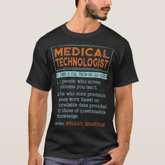 Medical Technoloog Dictionary Noun Wizard Magici T-shirt