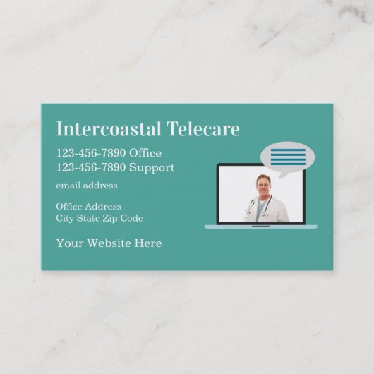 Medical Telecare Healthcare Visitekaartjes (Voorkant)