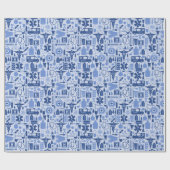 Medical ThapBlue RN Nurse Afstuderen Cadeaupapier (Vlak)