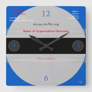 Medical Theme Wall Clock HAMbyWG Vierkante Klok