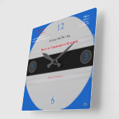 Medical Theme Wall Clock HAMbyWG Vierkante Klok (Hoek)