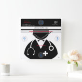 Medical Theme Wall Clock HAMbyWG Vierkante Klok (Huis)