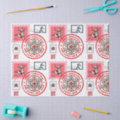 Medical-Themed Christmas Stamps and Holiday Clipar Tissuepapier (Craft)