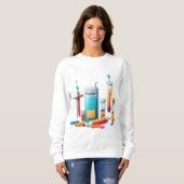 Medical Tools Cartoon Sweatshirt (Voorkant volledig)
