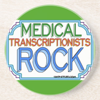 Medical Transcriptionists Rock Zandsteen Onderzetter