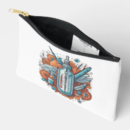 Medical Vial Art - Syringe & Pill Bottle Wings Etui
