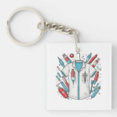 Medical Vial Keychain - Nurse & Doctor Gift (Voorkant)