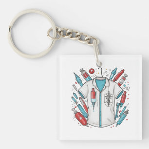 Medical Vial Keychain - Nurse & Doctor Gift